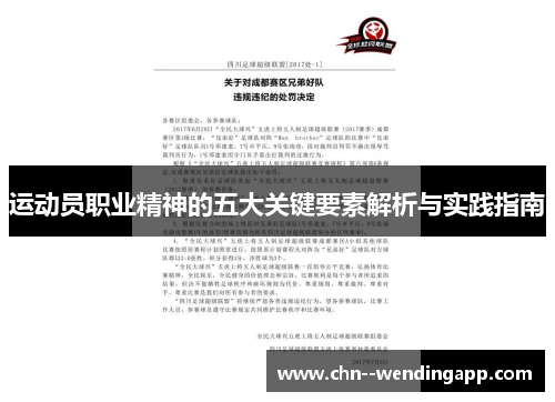 运动员职业精神的五大关键要素解析与实践指南